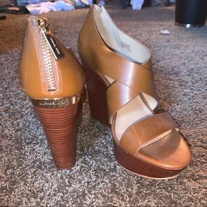 Michael Kors - brown wedges - size 7